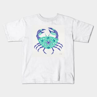 Turquoise Crab Kids T-Shirt